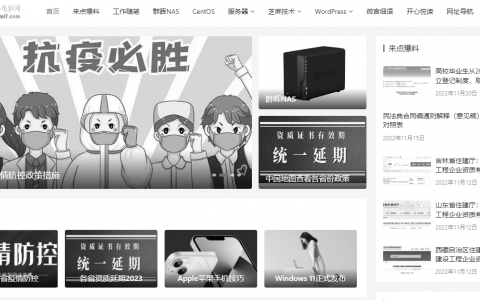 wordpress 全站页面和首页页面变灰色的设置方法