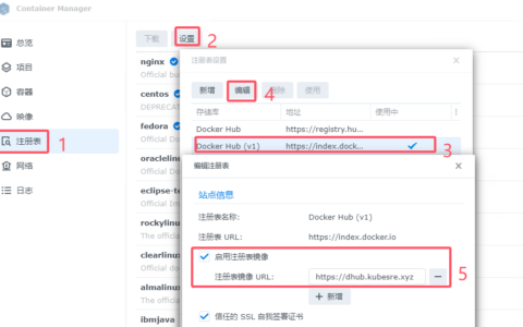 群晖加速docker注册表正常访问，解决网络原因导致注册表打开失败的方法